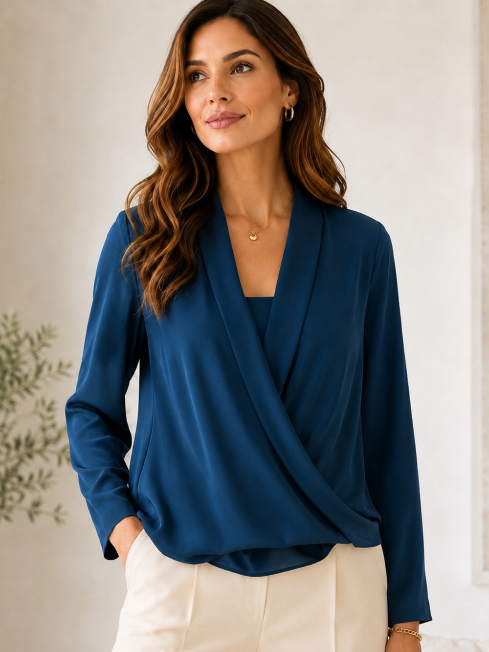 Alfani Deep Blue Women's Blouse